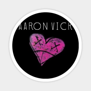 I 💜 AaronVick (White Font) Magnet